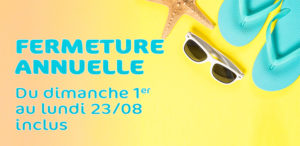 fermeture annuelle institut Parenthèse Amiens