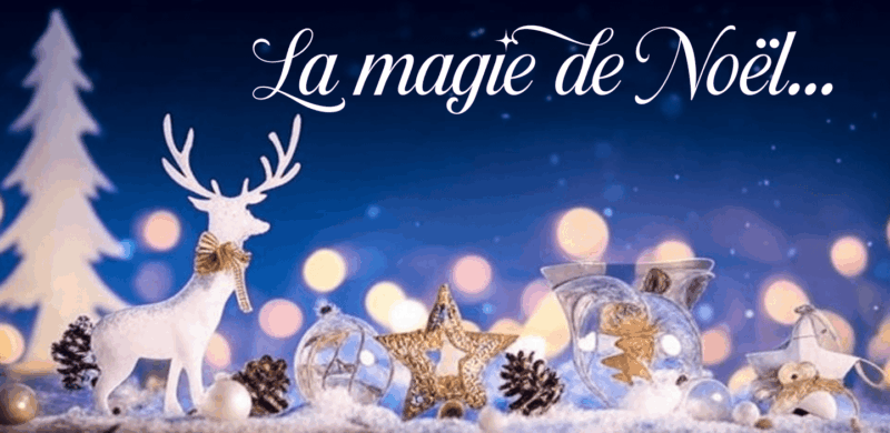 Des décorations de noël sur un fond bleu