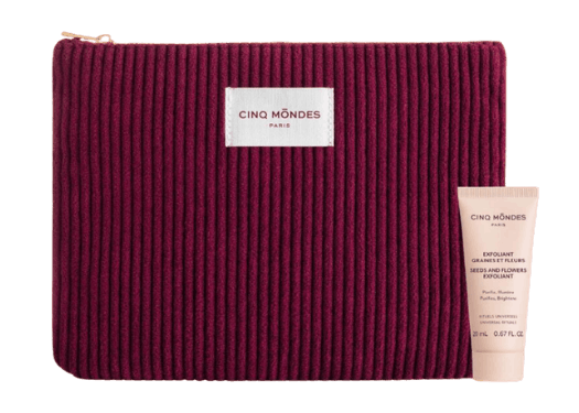 Trousse velour et exfoliant